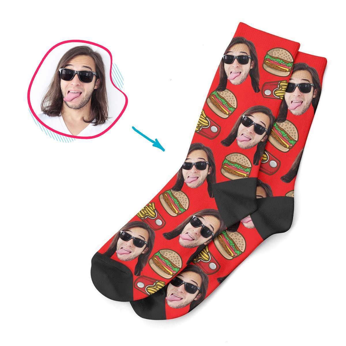 Fastfood Personalized Socks