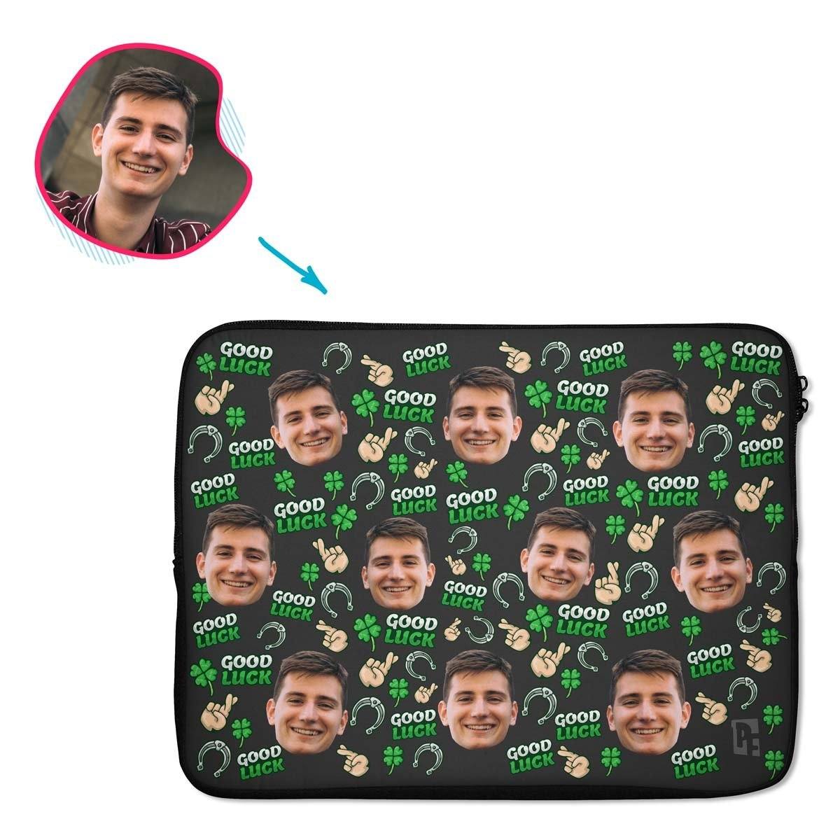 Good Luck Personalized Laptop Sleeve